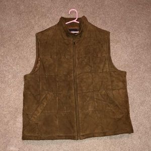 brooks vest brown